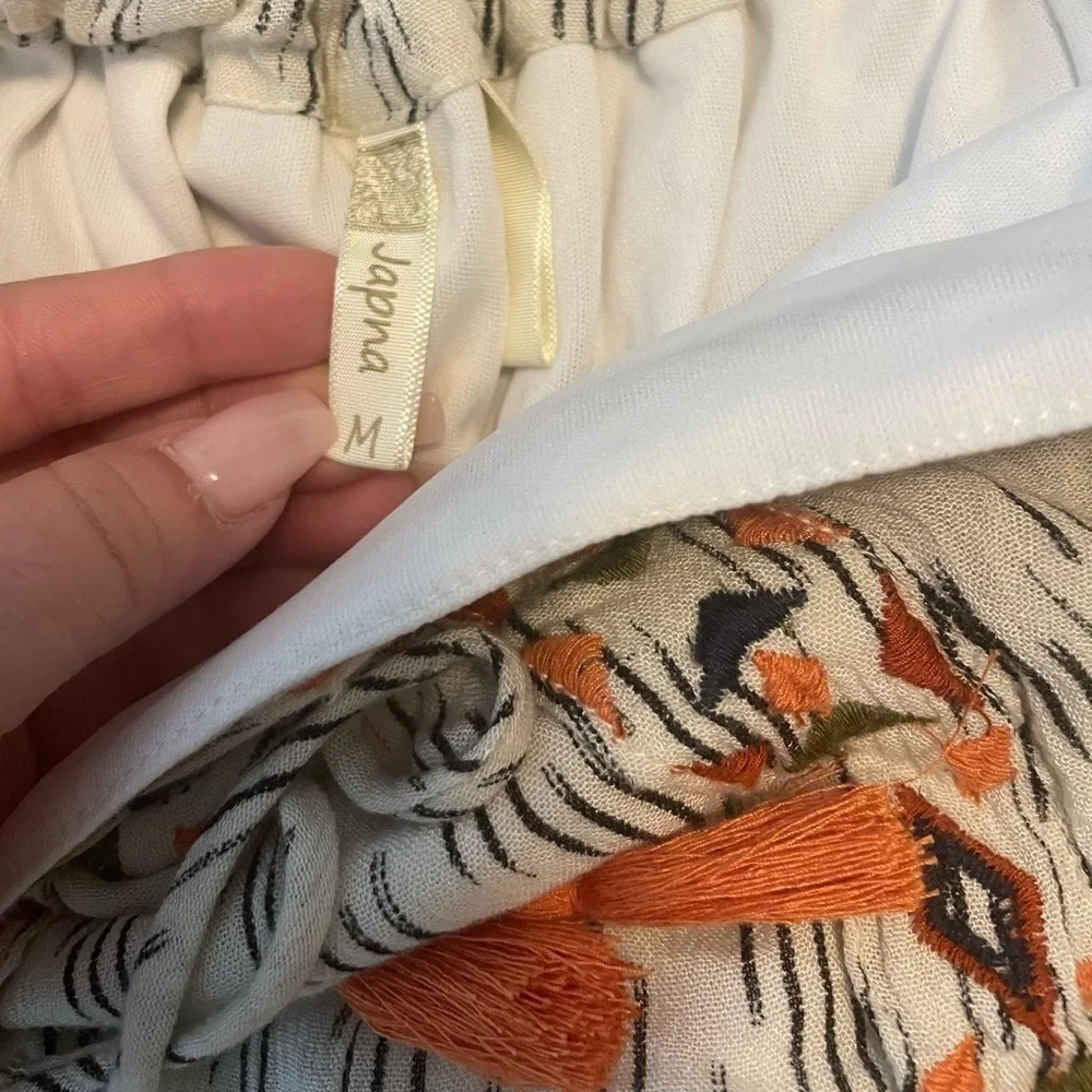 Drapey Boho Tassel High Waisted Shorts - Picture 3 of 5